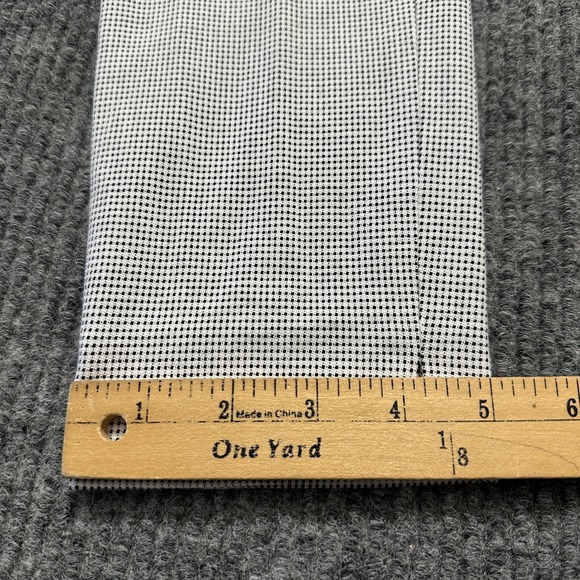 Banana Republic Sloan Womens Pants Size 0 White Black Grid Dot Textured Low Rise - Picture 5 of 11